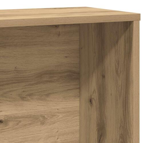 Bogreol 60x24x120 cm konstrueret træ kunsteg
