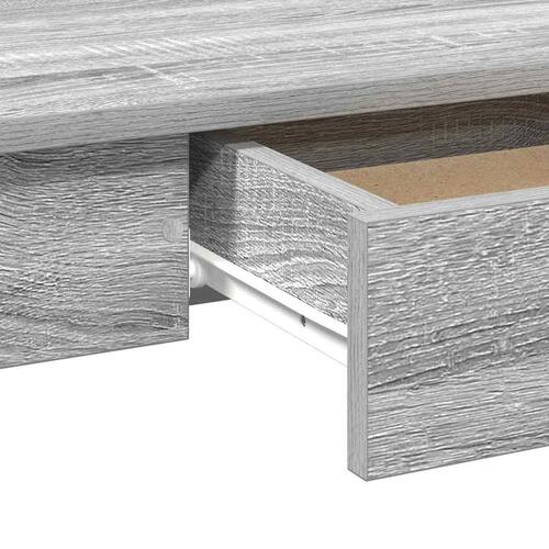 Skrivebord 100x45x75 cm konstrueret træ grå sonoma-eg