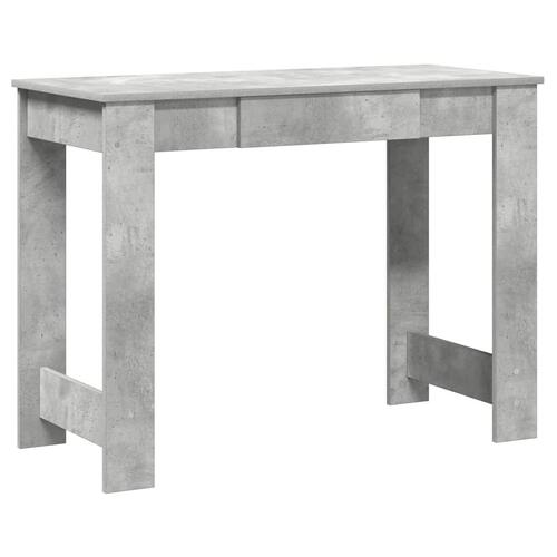 Skrivebord 100x45x75 cm konstrueret træ betongrå