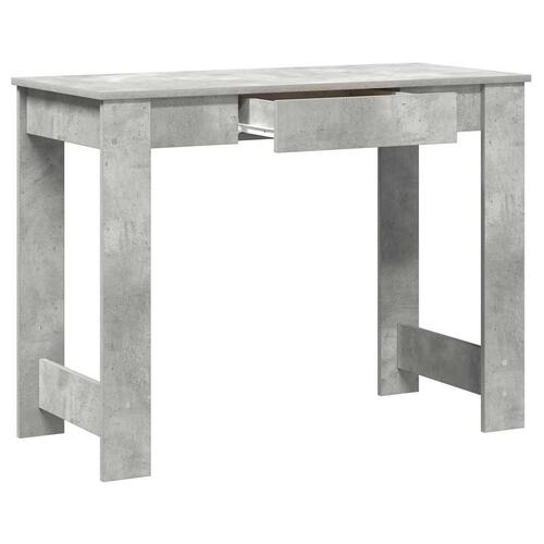 Skrivebord 100x45x75 cm konstrueret træ betongrå