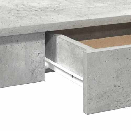 Skrivebord 100x45x75 cm konstrueret træ betongrå