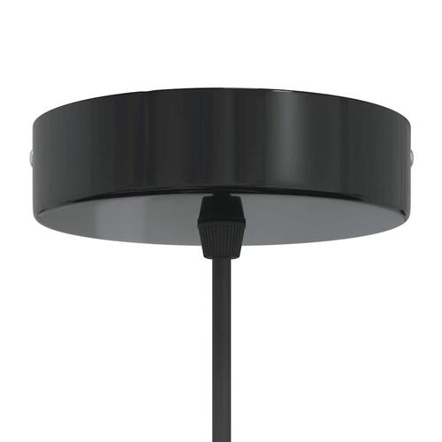 Pendellampe højdejusterbar E27 Ø 22 cm metal glans hvid