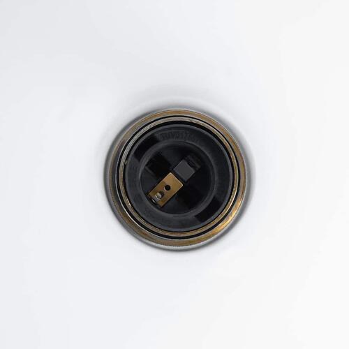 Pendellampe højdejusterbar E27 Ø 22 cm metal glans hvid