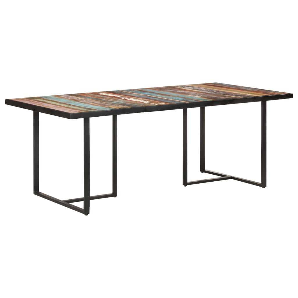 Spisebord 200 cm massivt genbrugstræ