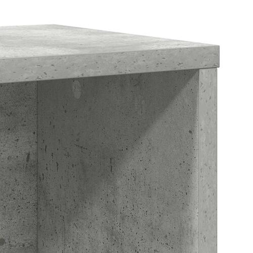 Bogreol 60x24x76,5 cm konstrueret træ betongrå