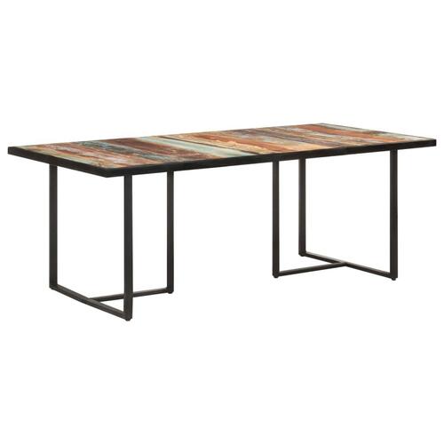 Spisebord 200 cm massivt genbrugstræ