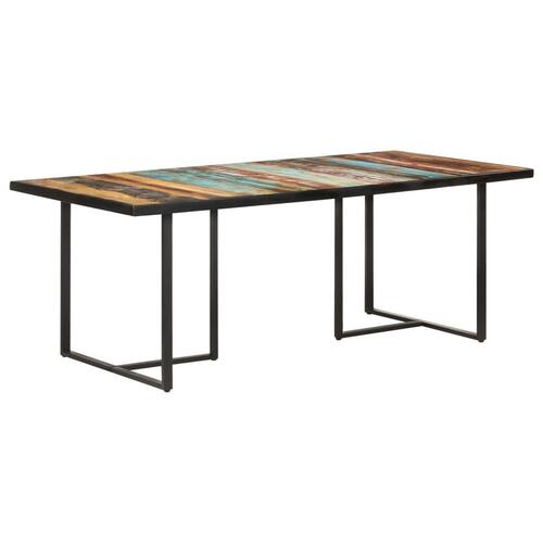 Spisebord 200 cm massivt genbrugstræ