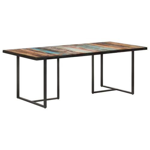Spisebord 200 cm massivt genbrugstræ