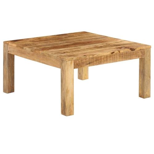 Sofabord massivt mangotræ 80 x 80 x 40 cm