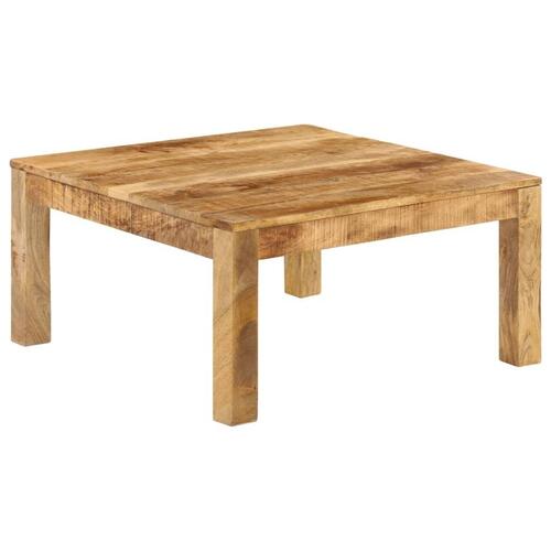 Sofabord massivt mangotræ 80 x 80 x 40 cm