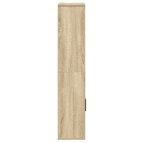 Bogreol 60x24x120 cm konstrueret træ sonoma-eg