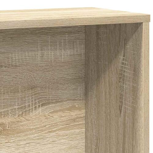 Bogreol 60x24x120 cm konstrueret træ sonoma-eg