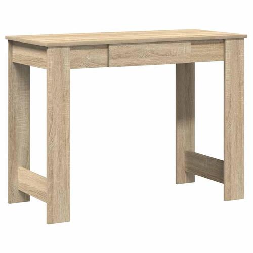 Skrivebord 100x45x75 cm konstrueret træ sonoma-eg