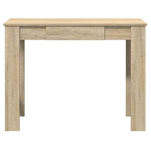 Skrivebord 100x45x75 cm konstrueret træ sonoma-eg