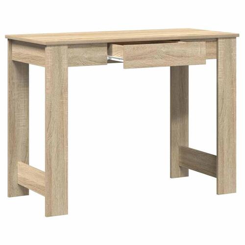 Skrivebord 100x45x75 cm konstrueret træ sonoma-eg