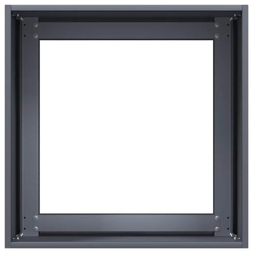 Plantekasse 40x40x40 cm koldvalset stål antracitgrå