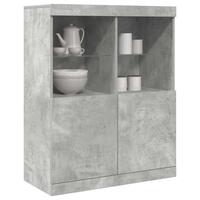 Skænk 81x37x100 cm konstrueret træ betongrå