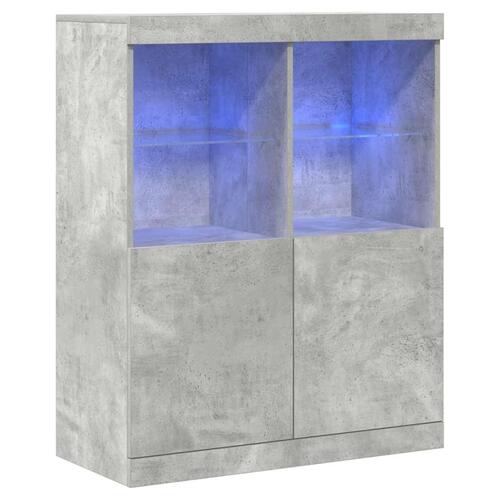 Skænk 81x37x100 cm konstrueret træ betongrå