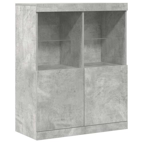 Skænk 81x37x100 cm konstrueret træ betongrå