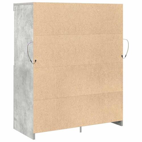 Skænk 81x37x100 cm konstrueret træ betongrå