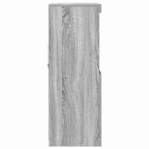 Skænk 81x37x100 cm konstrueret træ grå sonoma-eg