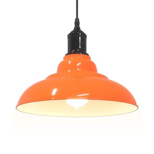 Pendellampe højdejusterbar E27 Ø 31 cm metal glans orange