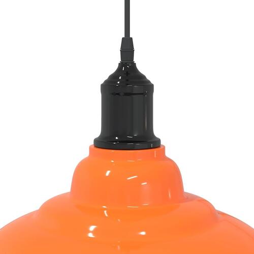Pendellampe højdejusterbar E27 Ø 31 cm metal glans orange