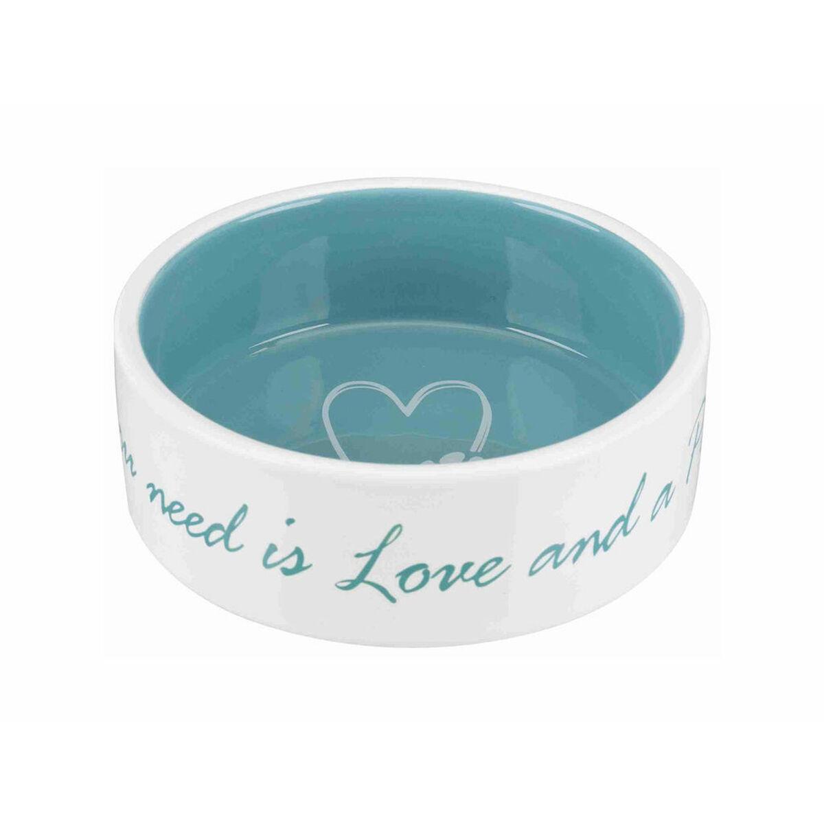 Hund Feeder Trixie Pet's Home Blå Flødefarvet Ø 12 cm 300 ml