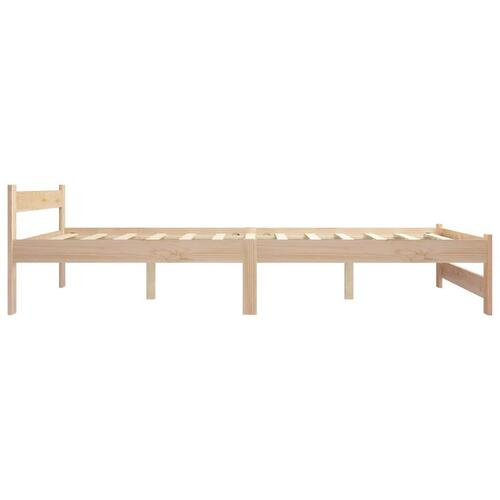 Sengestel 140x200 cm massivt fyrretræ