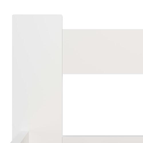 Sengestel 140x200 cm massivt fyrretræ hvid