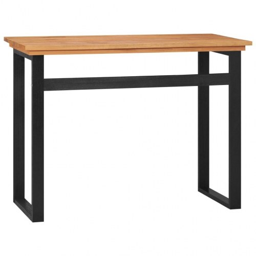 Skrivebord 100x45x75 cm massivt teaktræ