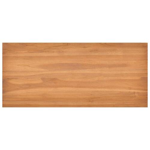 Skrivebord 100x45x75 cm massivt teaktræ