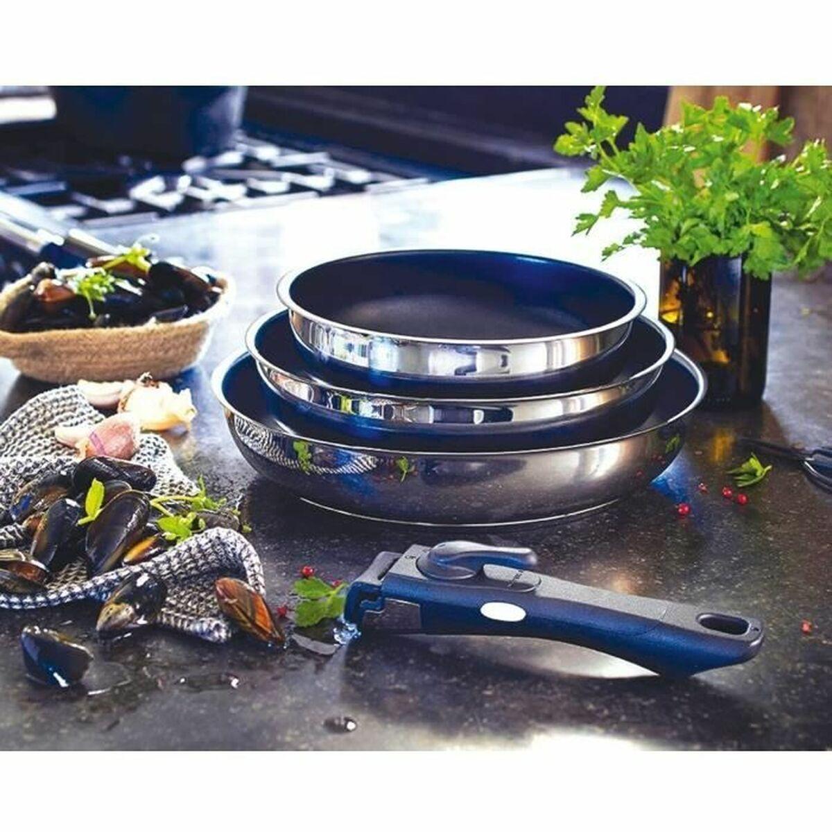 Baumalu stegepandesæt i rustfrit stål - Ø 20 cm & Ø 28 cm