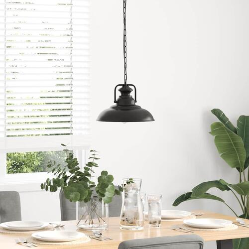 Pendellampe E27 Ø 31 cm jern sort