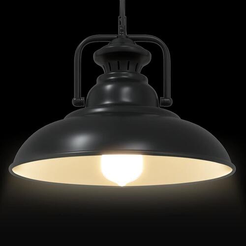 Pendellampe E27 Ø 31 cm jern sort