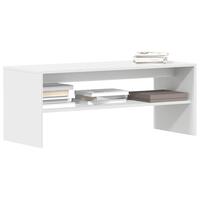 Tv-bord 100x40x40 cm konstrueret træ hvid