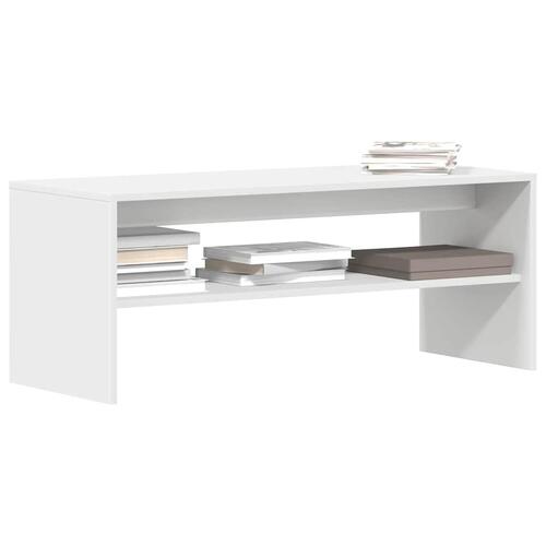 Tv-bord 100x40x40 cm konstrueret træ hvid