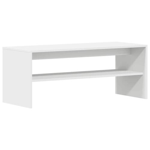 Tv-bord 100x40x40 cm konstrueret træ hvid