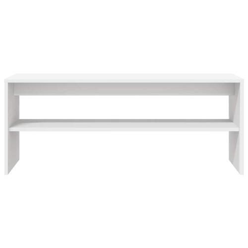 Tv-bord 100x40x40 cm konstrueret træ hvid