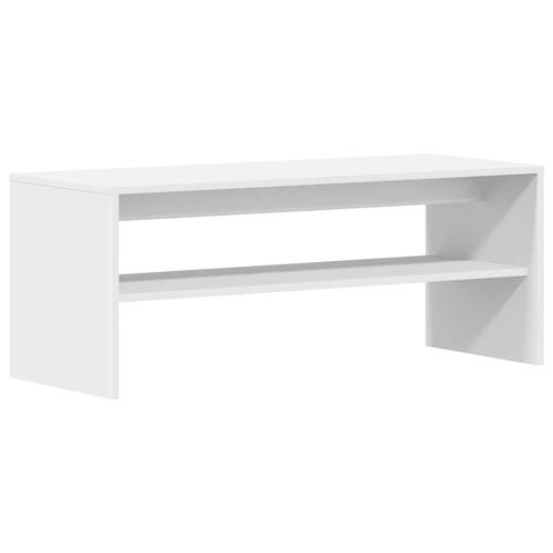 Tv-bord 100x40x40 cm konstrueret træ hvid
