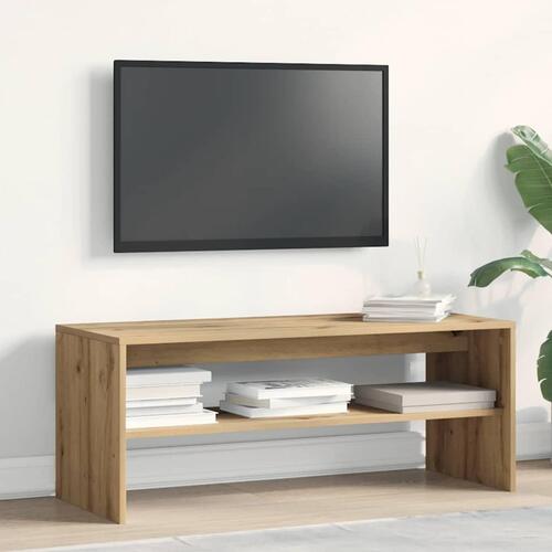 Tv-bord 100x40x40 cm konstrueret træ kunsteg