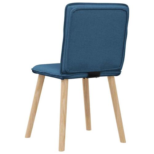 Spisebordsstole 4 stk. stof blå