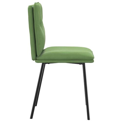 Spisebordsstole 4 stk. velour lysegrøn