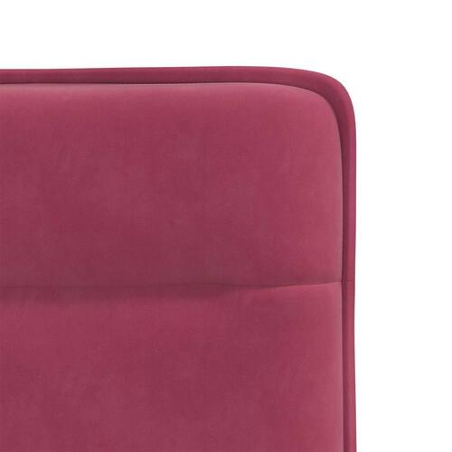 Spisebordsstole 4 stk. velour vinrød