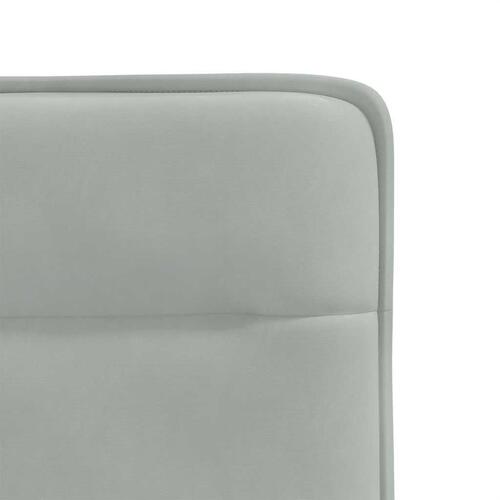 Spisebordsstole 4 stk. velour lysegrå
