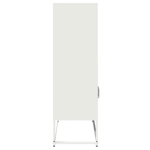 Højskab 68x39x123 cm stål hvid