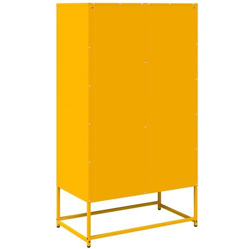 Højskab 68x39x123 cm stål sennepsgul