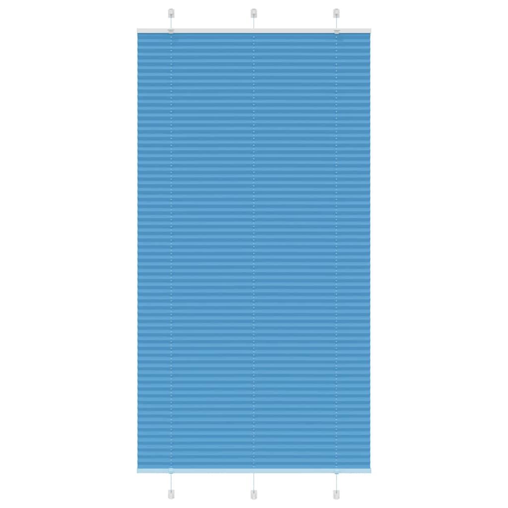 Plisségardin Stofbredde 94,4 Cm Polyester Blå - 110 x 200 cm