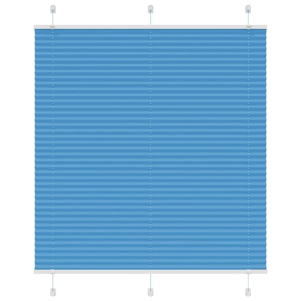 Plisségardin Blå 115x150 cm Stofbredde 114,4 cm Polyester