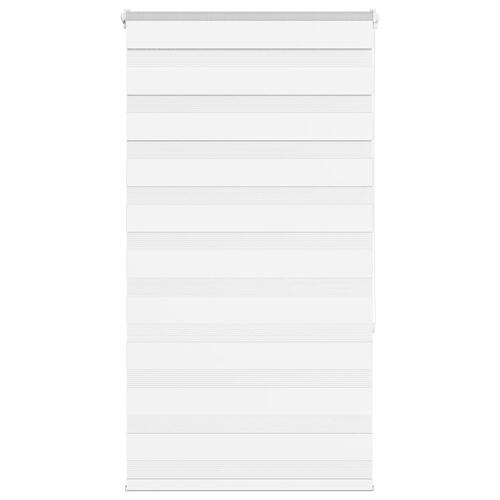 Zebragardin hvid 85x150 cm stofbredde 80,9 cm polyester